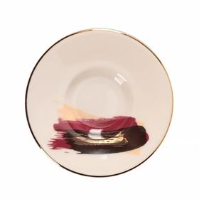 Porland 04ALM008504 11 cm Dash Desen Çay Tabağı