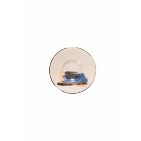 Porland 04ALM008506 11 cm Dash Desen Çay Tabağı