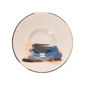 Porland 04ALM008506 11 cm Dash Desen Çay Tabağı