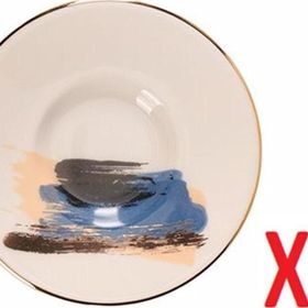 Porland 04ALM008506 Dash Desen 11 cm 4'lü Çay Tabağı