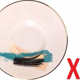 Porland 04ALM008508 Dash Desen 11 cm 2'li Çay Tabağı