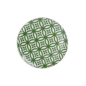 Porland 04A+P018763 Desen1 Yeşil 28 cm Morocco Düz Tabak