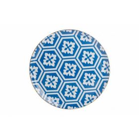 Porland 04A+P018765 Desen2 Mavi 28 cm Morocco Düz Tabak