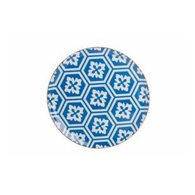 Porland 04A+P018765 Desen2 Mavi 28 cm Morocco Düz Tabak