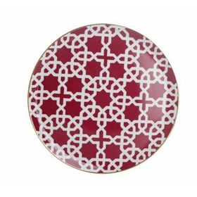 Porland 04A+P018771 Desen5 Fuşya 28 cm Morocco Düz Tabak