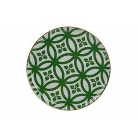 Porland 04A+P018853 Desen1 Yeşil 20 cm Morocco Düz Tabak
