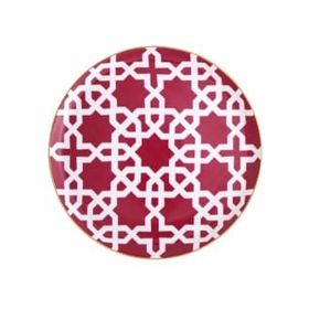 Porland 04A+P018861 Desen5 Fuşya 20 cm Morocco Düz Tabak