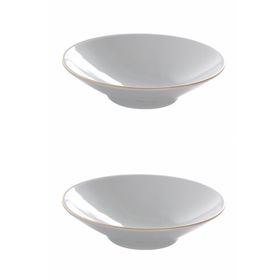 Porland 04AP019525 20 cm 2'li Altın Yaldız Çukur Tabak