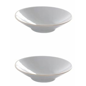 Porland 04AP019525 20 cm 2'li Altın Yaldız Çukur Tabak