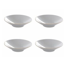 Porland 04AP019525 20 cm 4'lü Altın Yaldız Çukur Tabak