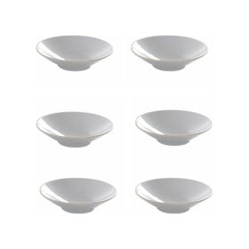 Porland 04AP019525 20 cm 6'lı Altın Yaldız Çukur Tabak