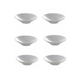 Porland 04AP019525 20 cm 6'lı Altın Yaldız Çukur Tabak