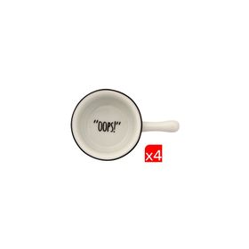 Porland 04AP020396 Be Happy 6 cm 4'lü Çok Amaçlı Mini Kase