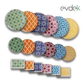Porland 04A+P021276 A+P Morocco Karma 18 Parça İkram ve Kahvaltı Takımı