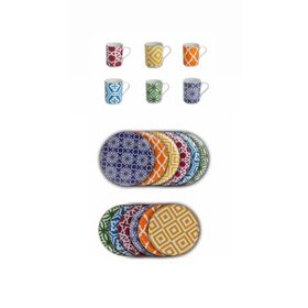 Porland 04A+P021276 A+P Morocco Karma 18 Parça İkram ve Kahvaltı Takımı