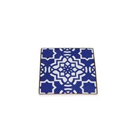 Porland 04A+P021653 10x10 cm Morocco Desen 7 Mor Bardak Altlığı
