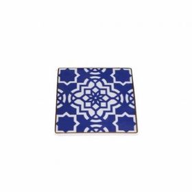 Porland 04A+P021653 10x10 cm Morocco Desen 7 Mor Bardak Altlığı