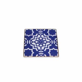 Porland 04A+P021653 10x10 cm Morocco Desen 7 Mor Bardak Altlığı