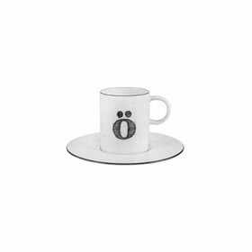 Porland 04A+P021906 Harf Ö Tabaklı 85 cc Kahve Fincanı