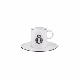 Porland 04A+P021906 Harf Ö Tabaklı 85 cc Kahve Fincanı