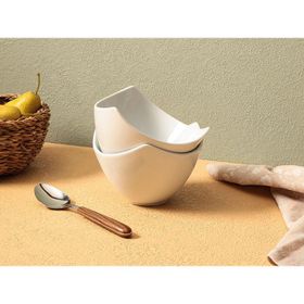 Porland 04AP022360 Lotus Beyaz 16 CM 2'li Kase