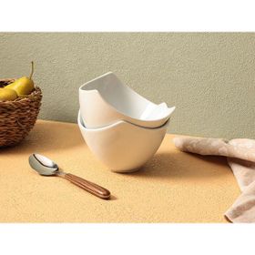 Porland 04AP022360 Lotus Beyaz 16 CM 2'li Kase