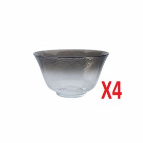 Porland 04FIA002582 Draco Füme 13 cm 4'lü Kase