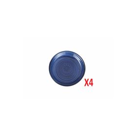 Porland 04FIA002586 4'lü Lina Lacivert 12 cm Tabak
