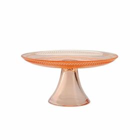 Porland 04FIA002591 Lina 17 cm Turuncu Ayaklı Tabak