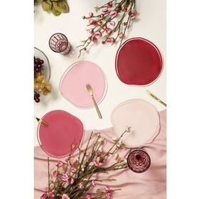 Porland 04FIA002603 Ripple Pembe 4'lü 21 cm Tabak