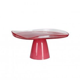 Porland 04FIA002606 Ripple Pembe 28 cm Ayaklı Tabak