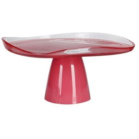 Porland 04FIA002606 Ripple Pembe 28 cm Ayaklı Tabak