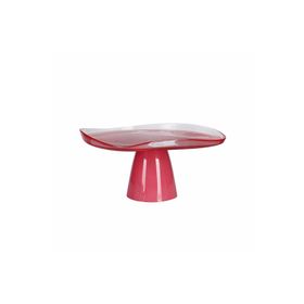 Porland 04FIA002606 Ripple Pembe 28 cm Ayaklı Tabak