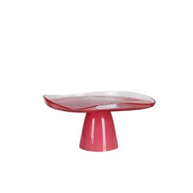 Porland 04FIA002606 Ripple Pembe 28 cm Ayaklı Tabak