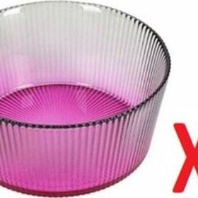 Porland 04FIA002616 13 cm 2'li Tirius Pembe-Koyu Yeşil Kase