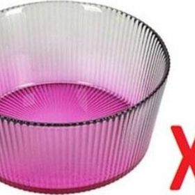 Porland 04FIA002616 13 cm 6'lı Tirius Pembe-Koyu Yeşil Kase