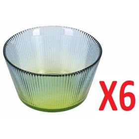 Porland 04FIA002617 11 cm 6'lı Tirius Mavi-Yeşil Kase