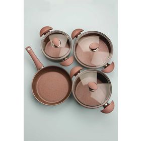Porland 04FST001777 Santino Lila 7 Parça Tencere Takımı