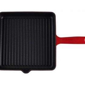 Porland 04FST002560 25 cm Sapore Kırmızı Kare Döküm Tava