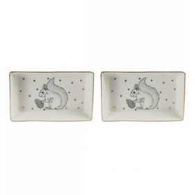 Porland 04LFH000447 2'li 13 cm Forest Kahvaltı Meze Tabağı