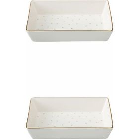 Porland 04LFH000583 Forest 12x20 cm 2'li Kahvaltı Meze Tabağı