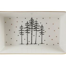 Porland 04LFH000583 Forest 12x20 cm 2'li Kahvaltı Meze Tabağı
