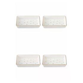 Porland 04LFH000583 Forest 12x20 CM 4'lü Kahvaltı Meze Tabağı