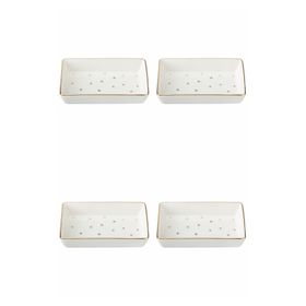 Porland 04LFH000583 Forest 12x20 CM 4'lü Kahvaltı Meze Tabağı