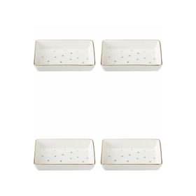 Porland 04LFH000583 Forest 12x20 CM 4'lü Kahvaltı Meze Tabağı