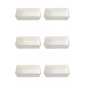 Porland 04LFH000583 Forest 12x20 CM 6'lı Kahvaltı Meze Tabağı