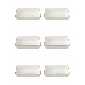 Porland 04LFH000583 Forest 12x20 CM 6'lı Kahvaltı Meze Tabağı