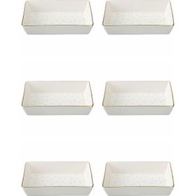 Porland 04LFH000583 Forest 12x20 CM 6'lı Kahvaltı Meze Tabağı