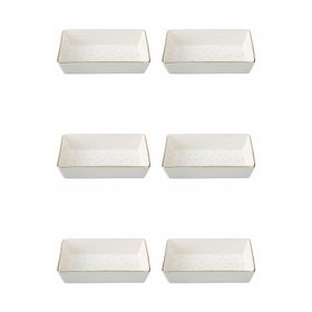 Porland 04LFH000583 Forest 12x20 CM 6'lı Kahvaltı Meze Tabağı