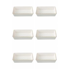 Porland 04LFH000583 Forest 12x20 CM 6'lı Kahvaltı Meze Tabağı